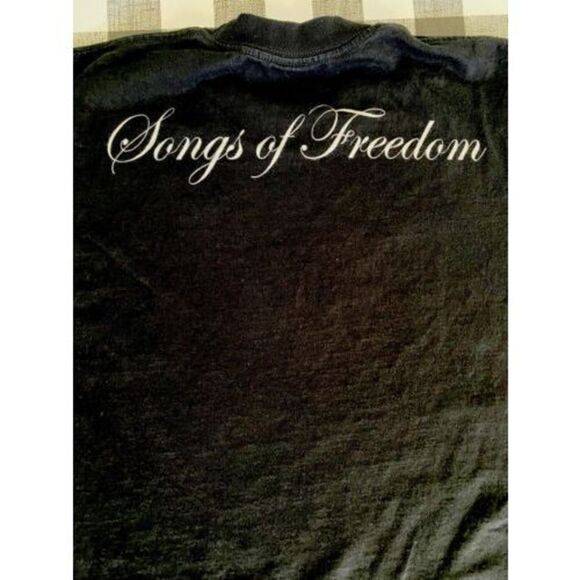 Vintage Bob Marley Songs of Freedom T Shirt Tee Size Large Made in USA Pro Tag - Picture 4 of 4